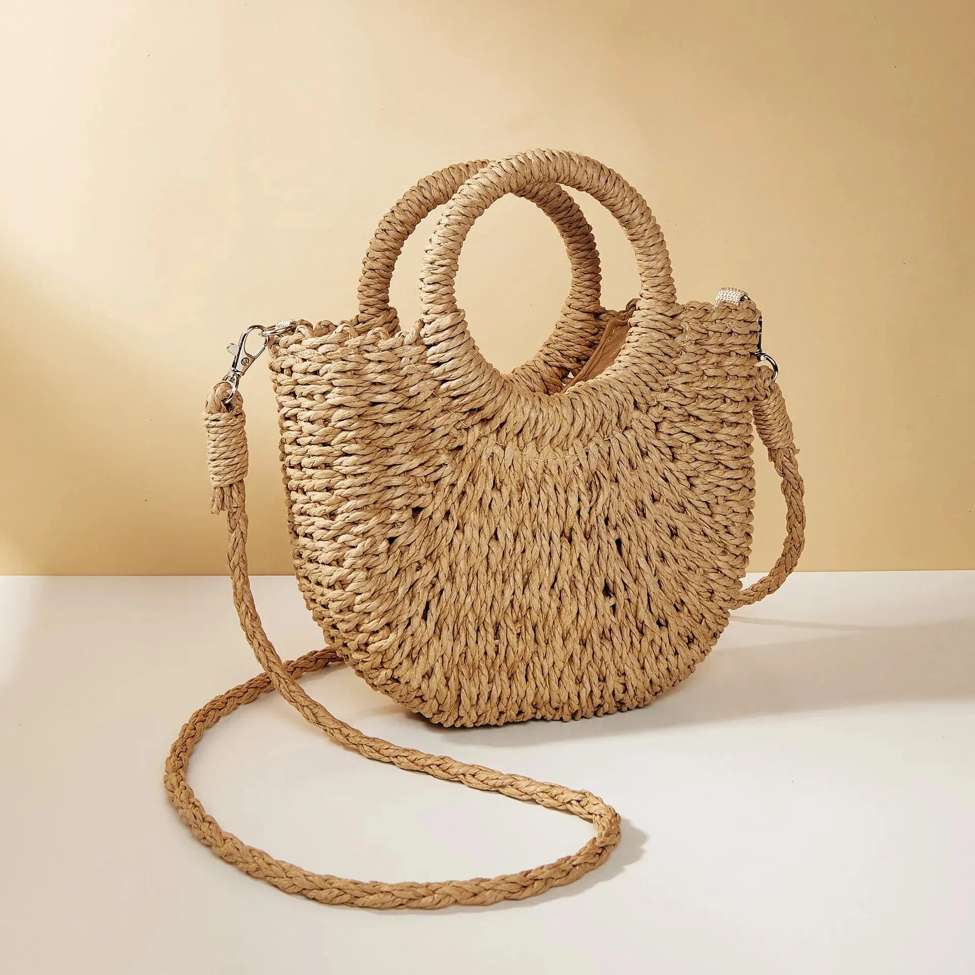 Sac panier tressé