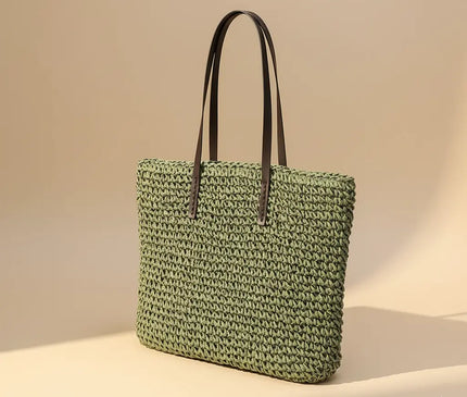 Sac Panier Paille Tressée Bohème