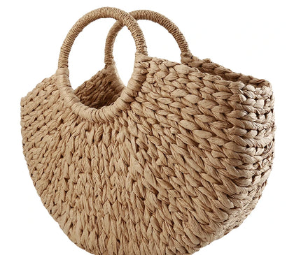 Sac Panier Imitation Paille Multicolore