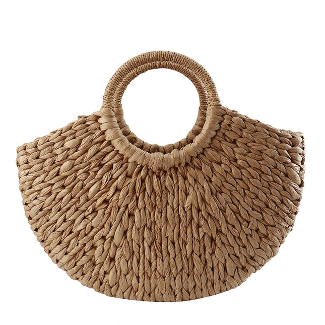 Sac Panier Imitation Paille Multicolore